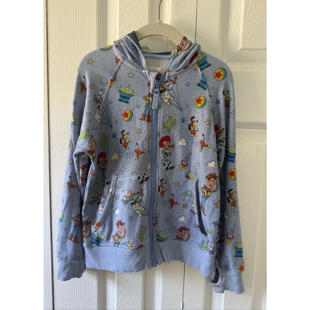 Little Sleepies Disney Toy Story Boys 5 Zipper Hoodie Sweatshirt Bamboo